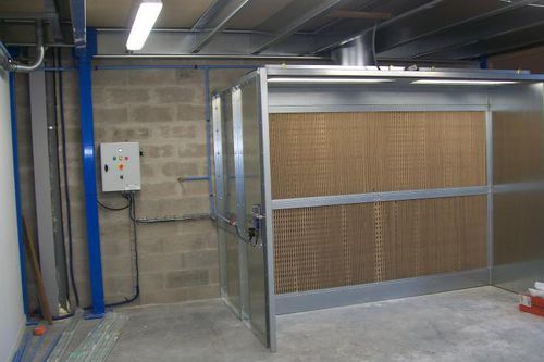 Cabine de peinture ouverte - GIRARDEAU SAS - pour pièces détachées / à filtre sec