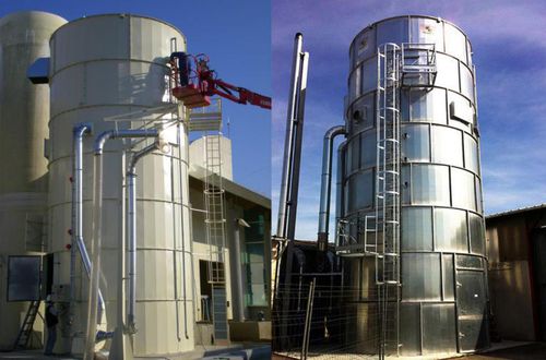 Silo à fond plat - GIRARDEAU SAS - pour air / pour unité de filtration / en métal