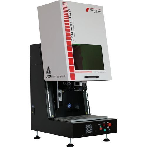 Machine de gravure et marquage laser - Compact 100 - SPIROLA Elektronik GmbH - de métal / de plaques signalétiques / pour data-matrix