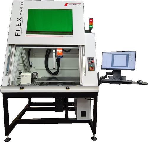 Machine de gravure et marquage laser - FLEXvario S3 - SPIROLA Elektronik GmbH - de métal / de plaques signalétiques / pour data-matrix