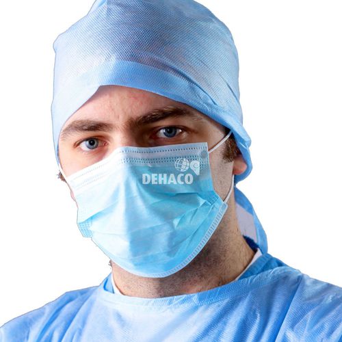 Masque de protection chirurgical - 7010.0128 - Dehaco B.V. - jetable / de type IIR / demi-masque