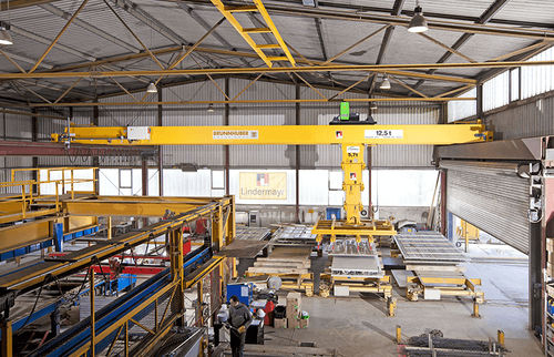 Pont process pour l'industrie de la fonderie - Brunnhuber Krane GmbH - pour l'industrie sidérurgique / pour l'industrie du papier