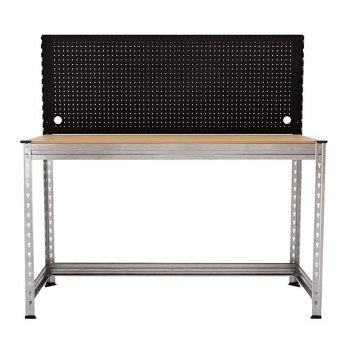 Établi en métal - W.S. Worldwide Shelving GmbH - avec panneau porte-outils / pour charges lourdes