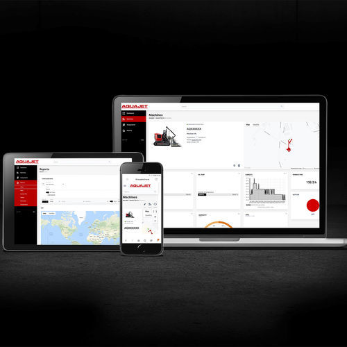 Logiciel en ligne - Aquajet Systems AB - de gestion d'actifs / d'analyse / d'interface