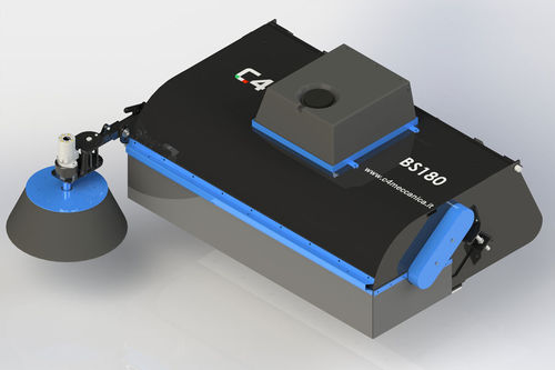Balayeuse pour chargeuse compacte - BS series - C4 Meccanica srl - hydraulique / à brosse frontale