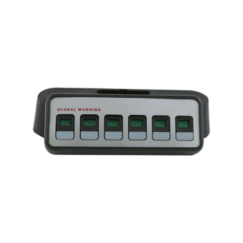 Boîte à boutons à 6 boutons - 1004072 - C.O.B.O. SpA - IP66 / à témoin LED