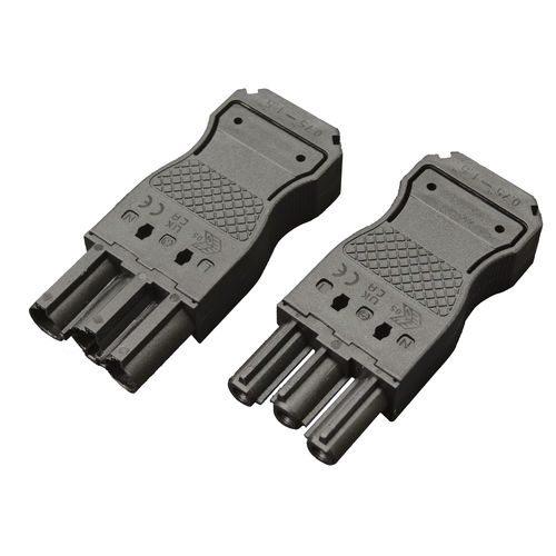 Connecteur d'alimentation électrique - 896 - Fongkit Electronic Manufacturer CO.,LTD - rond / faible épaisseur / mâle-femelle
