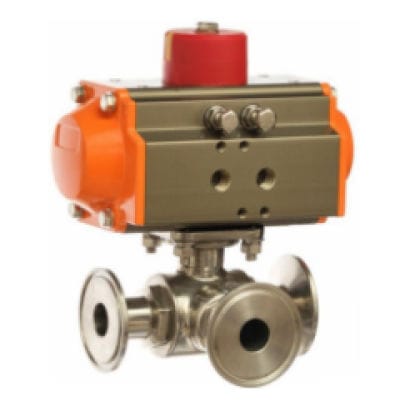 Vanne à boisseau sphérique - Ningbo Phen Automation Co., Ltd - pneumatique / à régulation de débit / pour air