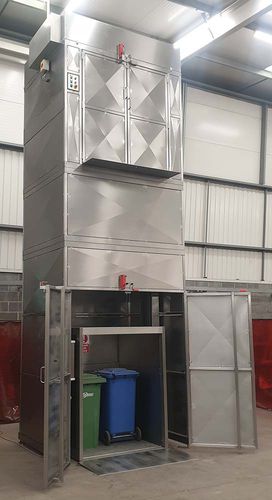 Monte charge électrique - PLM/600/3900/B/G - Base Handling Products Limited - pour entrepôt / pour palettes / en inox