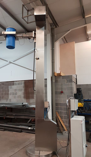 Lève-fût électrique - SPL/250/4640/90º/B/G - Base Handling Products Limited - à colonnes / en acier inoxydable / ATEX
