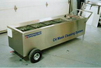 Machine de nettoyage à ultrasons - C4 - CONCEPTECH INC - pour masque à gaz / mobile