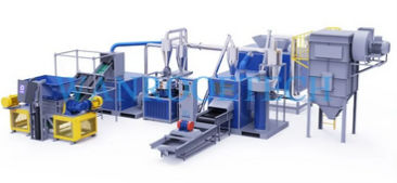 Installation de recyclage pour cartes électroniques - PCBR series - WANROOE-TECH - par broyage