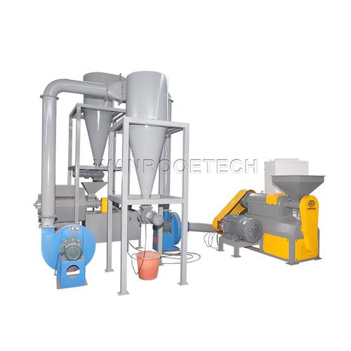 Broyeur pour pneus - PNRP series - WANROOE-TECH - de déchets / à cyclone / vertical