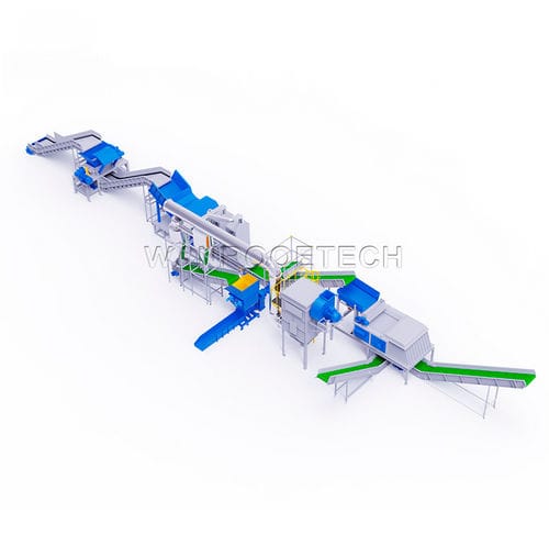 Ligne de recyclage de plastique - PNSS series - WANROOE-TECH - de réfrigérateurs / avec granulation / séparation de métaux