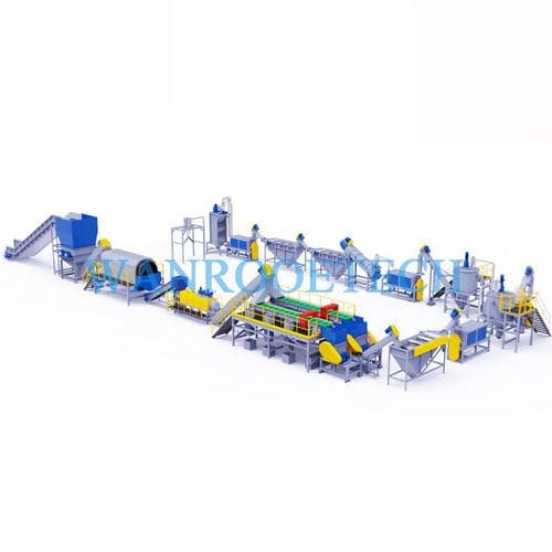Ligne de recyclage de plastique - WANROOE-TECH - d'eau chaude / pour bouteilles / par lavage