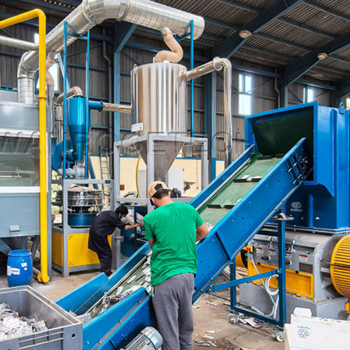 Unité de recyclage de plastique - PNAS series - WANROOE-TECH - d'aluminium / par broyage
