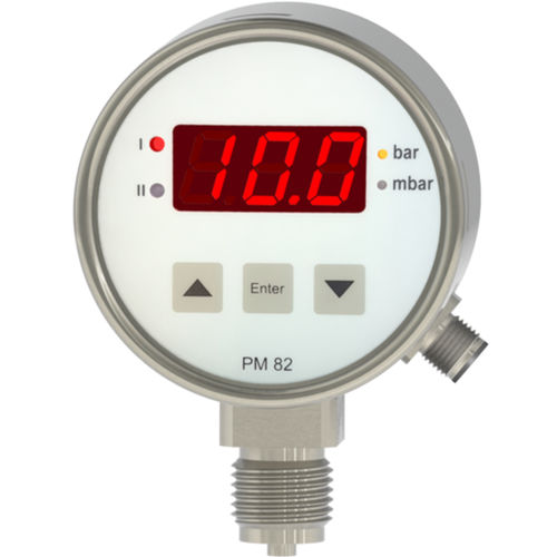 Manomètre à lecture directe - PM82-4 - Nöding Messtechnik - en acier inoxydable / 4-20 mA / à sortie analogique