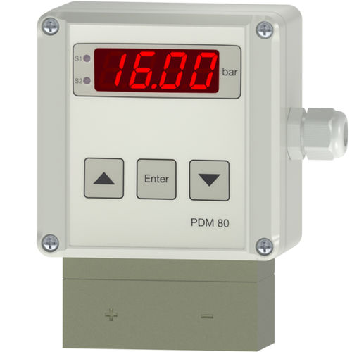 Transmetteur de pression différentielle - PDM80-2 - Nöding Messtechnik - capacitif / analogique / pour liquides