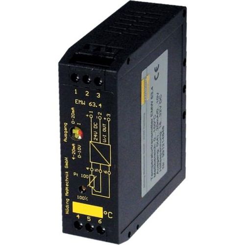 Transmetteur de température sur rail DIN - EMW63.4 - Nöding Messtechnik - Pt100 / à résistance / 4-20 mA
