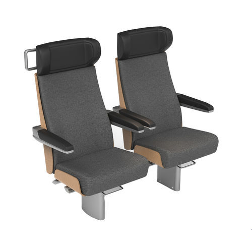 Siège de train classique - LIHOK - Kiel Seating Solutions - pour interurbains / double / bleu