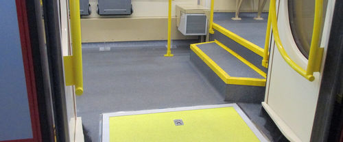 Revêtement de sol pour train en PVC - TRAVELLER CLASSIC HL - Gerflor - à coller / auto‑adhésif / résistant au glissement