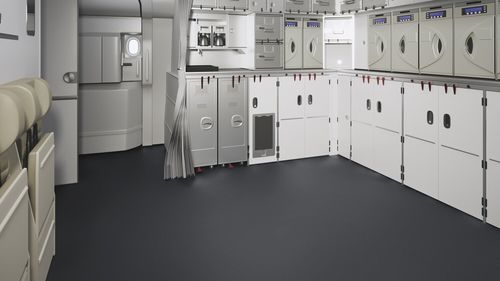 Revêtement de sol en mousse - BATIFLEX AVM 282 G - Gerflor - fibre de verre / antidérapant / pour zone de circulation