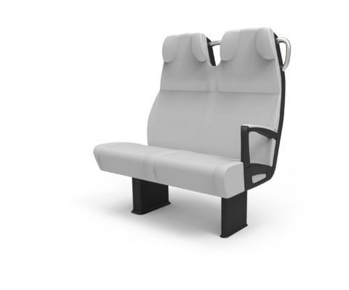 Siège de train classique - M9 - Khrome - pour trains de banlieue / en mousse / pliable