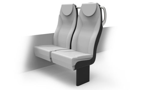 Siège de train classique - EXO-3000 - Khrome - pour trains de banlieue / pour train à plusieurs niveaux / en mousse