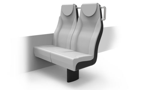 Siège de train classique - EXO-CRRC - Khrome - pour trains de banlieue / pour train à plusieurs niveaux / en mousse