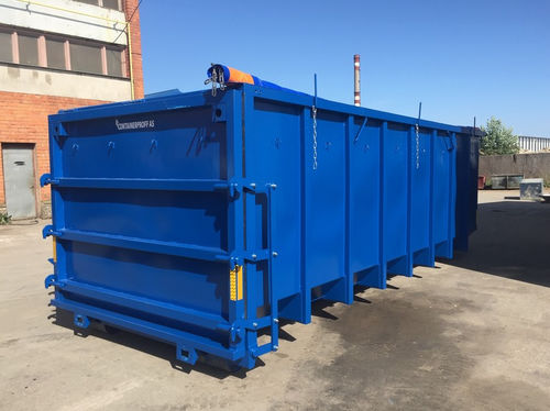 Conteneur à déchets en acier - LEAKPROOF - Ecopress group - à chargement vertical / pour déchets urbains / verrouillable