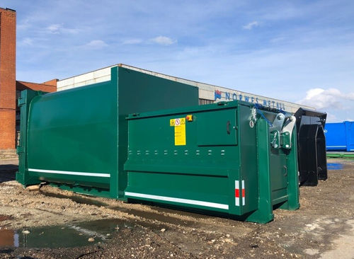 Compacteur de carton - EMC MEGA - Ecopress group - mobile / hydraulique / à chargement latéral