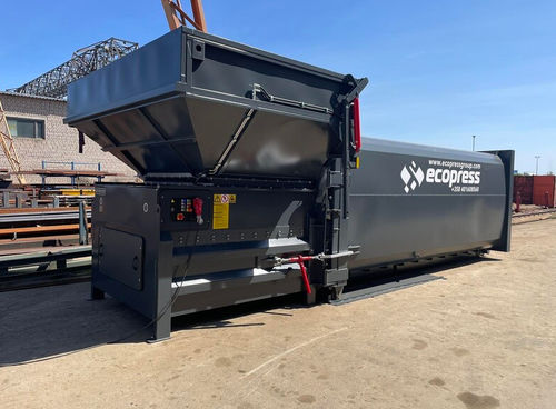 Compacteur de déchets mélangés - ESC MEGA - Ecopress group - carton / stationnaire / hydraulique