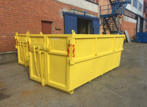 Conteneur à déchets ouvert - LD - Ecopress group - en acier / à chargement vertical