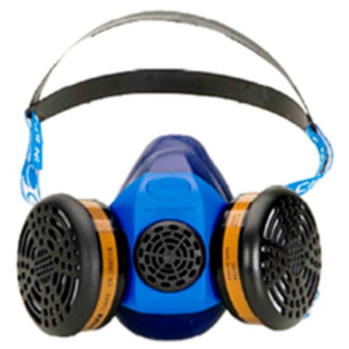 Masque de protection réutilisable - 30912 – S2 - ZVG - demi-masque / bleu