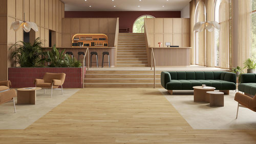 Revêtement de sol en bois - iD Naturals Click Ultimate 70 - tarkett - en polychlorure de vinyle / acoustique / pour zone de circulation