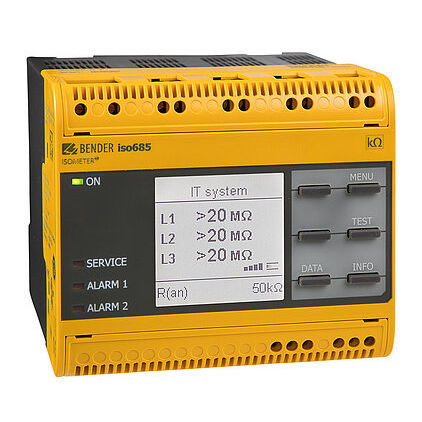 Contrôleur d'isolement pour réseau AC - ISOMETER® isoNAV685-D-B - BENDER GmbH & Co KG - Modbus