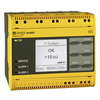 Contrôleur d'isolement pour réseau AC - ISOMETER® isoHR685W - BENDER GmbH & Co KG - AC/DC / DC / Modbus