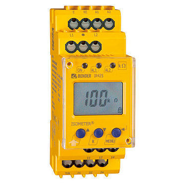Contrôleur d'isolement AC/DC - ISOMETER® IR425-D4 - BENDER GmbH & Co KG - DC / 2NO/NF / sur rail DIN