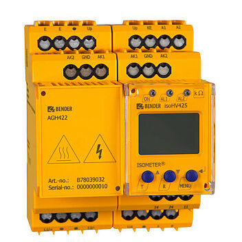 Contrôleur d'isolement AC/DC - ISOMETER® isoHV425 - BENDER GmbH & Co KG - DC / RS485 / Modbus RTU