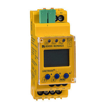 Module de surveillance du courant résiduel - LINETRAXX® RCMA423 - BENDER GmbH & Co KG - pour machines / pour applications médicales / pour l'industrie du bois