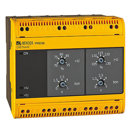 Relais de surveillance de surtension - LINETRAXX® VMD258 - BENDER GmbH & Co KG - de sous-tension / triphasé / AC