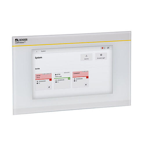 Terminal de commande à écran tactile - COMTRAXX® CP9…-I series - BENDER GmbH & Co KG - à montage affleurant / encastrable / IP54