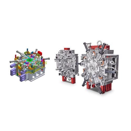 Moule d'injection plastique à canaux chauds - Shenzhen MJX Plastic Mold Co.,Ltd - pièces techniques / grandes séries / pour applications industrielles