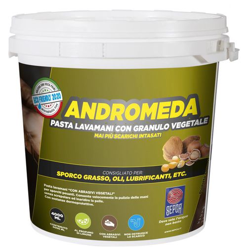 Pâte lave-mains - ANDROMEDA - Sepca Srl - pour l'automobile / pour l'industrie du papier / pour l'industrie textile