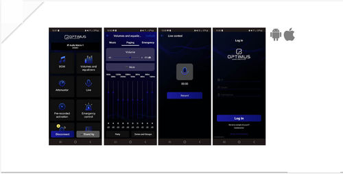 Logiciel de commande - APP-OPT1 - Optimus - d'alarme / Androïd / iOS