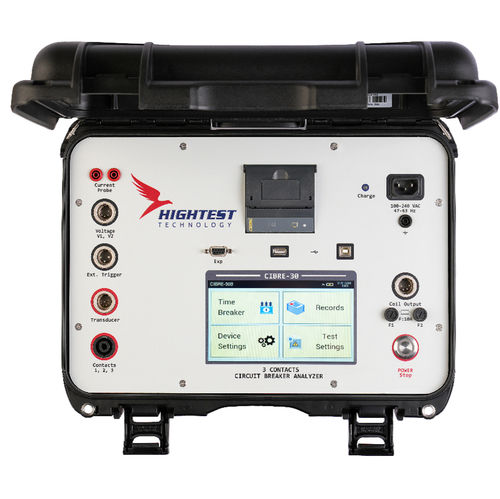 Analyseur pour disjoncteur - CIBRE-30 - Hightest Technology - avec imprimante intégrée / sur batterie / Bluetooth
