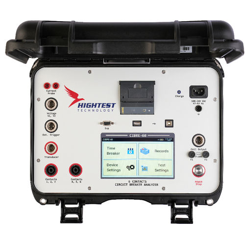 Analyseur pour disjoncteur - CIBRE-60 - Hightest Technology - portable / automatique / avec imprimante intégrée