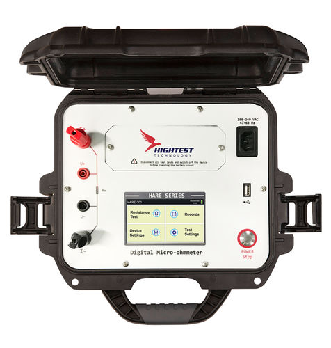 Microhmmètre numérique - HARE - Hightest Technology - portable / durci / sur batterie