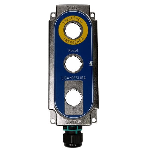 Boîte à boutons à 3 boutons - Hertz Solucoes - IP67 / compacte / en acier inoxydable
