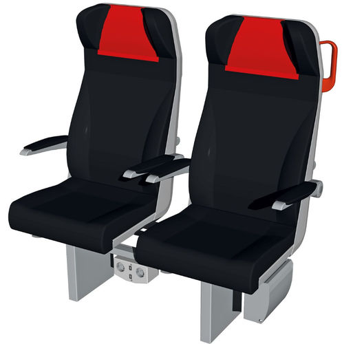 Siège de train première classe - Rubin - ŽOS 4 TRAINS - en cuir / simple